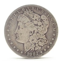 1882-S Morgan Silver Dollar - F