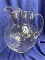 Clear Glass Water pitcher with Ice Lip