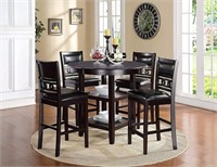Gia 5-Piece Round Counter Height Dining Set