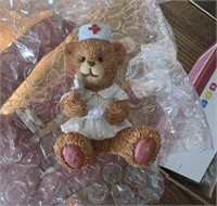 Box Of 12 Teddy Bear Nurse Figurines