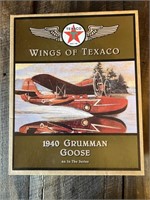 Die Cast Wings Of Texaco Airplane Coin Bank