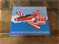 P-51D Mustang Airplane Coin Bank