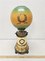 Aug 30, 1892 Converted Oil Lamp w Beautiful