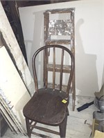 Chair and a ladder