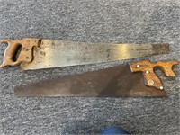 (2) Handsaw (wood handles are both cracked)