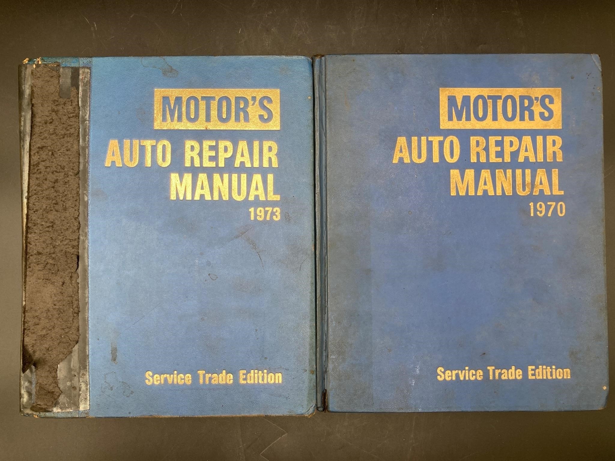 Motor’s Auto Repair Manual 1970 & 1973