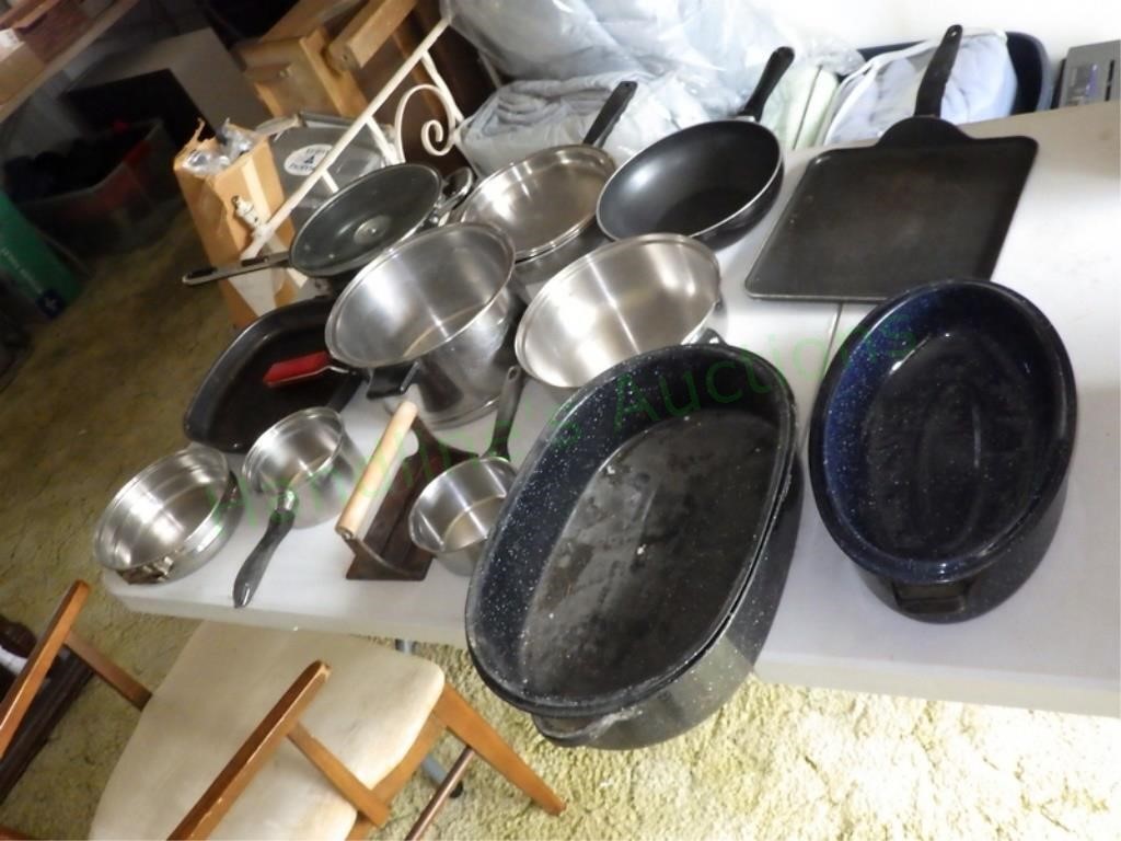 Frying & Roasting Lot Lifetime, Oneida & More