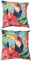 Indoor/Outdoor Tropical Print Pillows