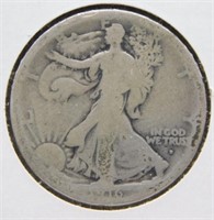 1916-D Walking Liberty Half Dollar. Key Date.