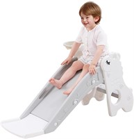 Toddlers 1-3 Indoor Slide, Pearl White, Shaun