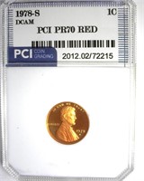 1978-S Cent PR70 DCAM RD LISTS $2850
