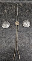 Para Silver Tone Bolo, and Vintage Gemini Pewter