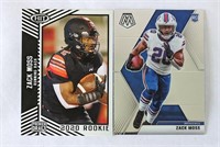 2 Zack Moss 2020 RC Rookies Sage Mosaic