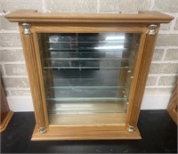 Wood and glass display Cabinet for Collectibles!