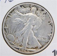 1946-D Standing Liberty Half Dollar.