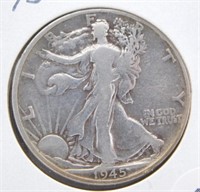 1945-D Standing Liberty Half Dollar.
