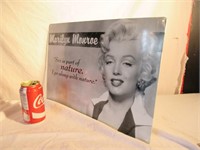 Plaque metal Marilyn Monroe