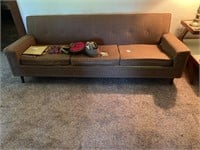 Vintage Couch, End Table, 2-Pictures, 2-Chairs