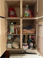 Contents of Laundry Room Cabinet