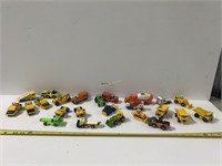 24 Die Cast Hot Wheels Work and Construction Toys