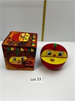 Vintage Wind-Up Apple Bank in Box