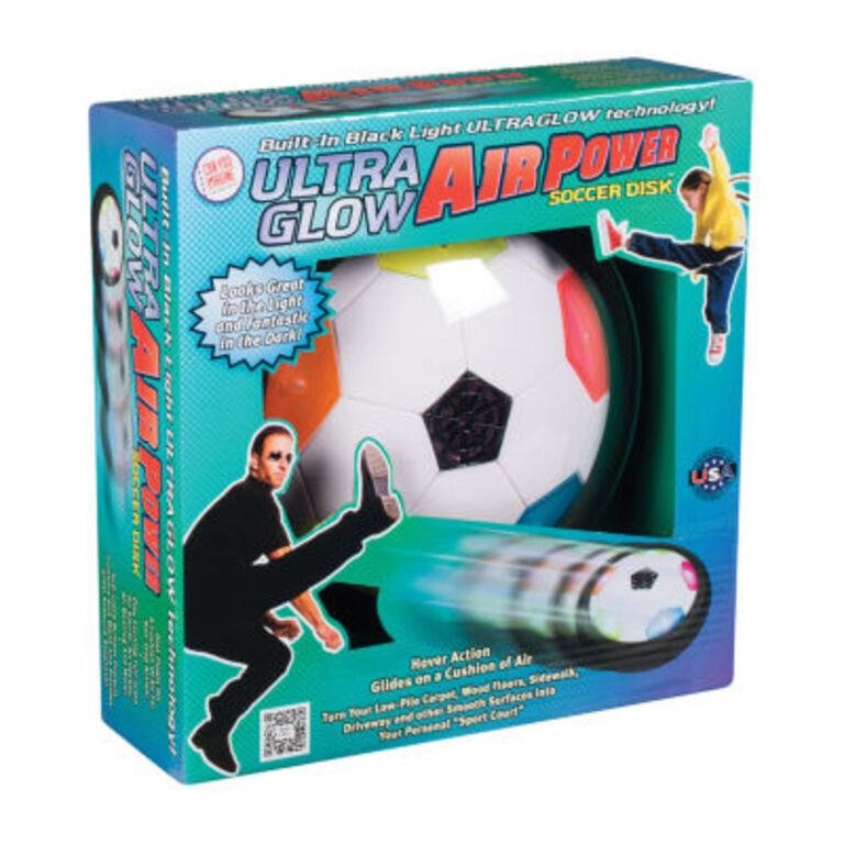 Toysmith Ultra Glow Air Power Soccer Disk Game