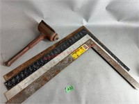 (4) Rafter Squares, Grinding Tool