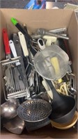 Kitchen utensils, some marked japan, spoons,