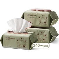 WF1115  BC Babycare Baby Wipes, 80 Count x 3