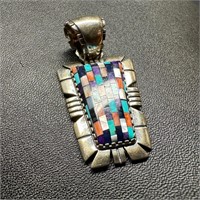 Sterling Silver Relios Mosaic Pendant
