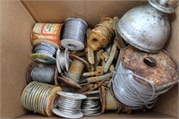 Vintage Oil Can, Rolls of Solder