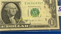 Joseph Barr $1 note (rare)