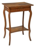 FRENCH MAHOGANY TRAVAILLEUSE SEWING TABLE