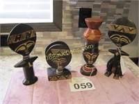HANDCARVED AFRICAN FIGURINES FROM GHANA