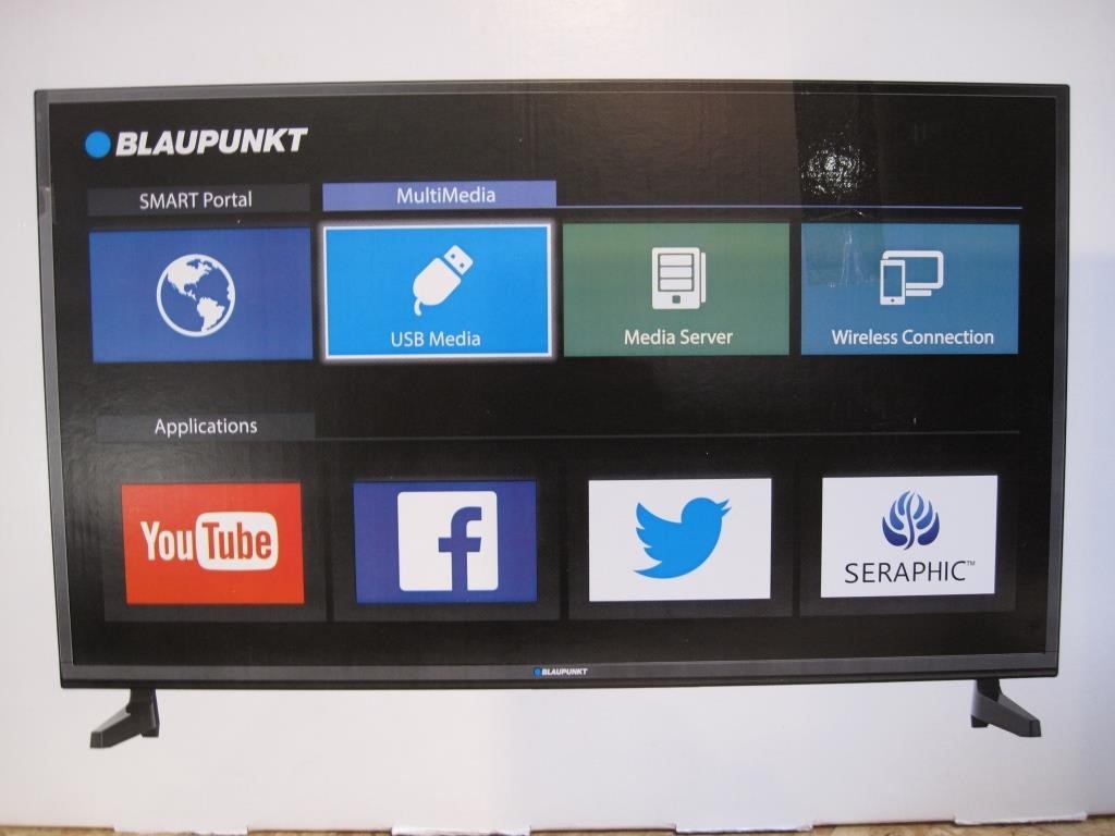 aIDS Bror Vice Blaupunkt 49" LED Smart TV | Campen Auktioner A/S
