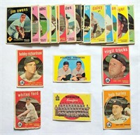 1959 Topps Baseball Card Lot Collection