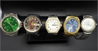 (5) MENS VINTAGE WATCHES