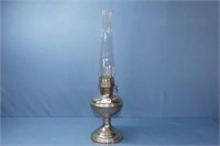 Aladdin Chrome Lamp With Chimney 23" Tall