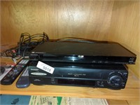 Sony Blue-Ray Disc / CD player & Sharp VHS P