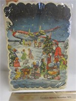 CHILDS CHRISTMAS COIN CARD - MADE IN WEST GERMANY