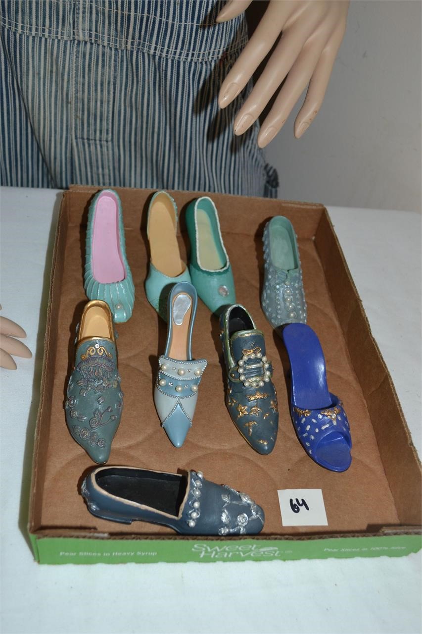 Miniature Shoe Collection in Blues