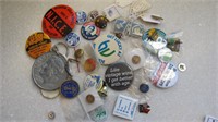 36pcs Buttons, Pins, Key Chains, Ball Markers incl