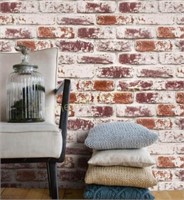 Red Brick Peel & Stick Wallpaper 17.77x78.7