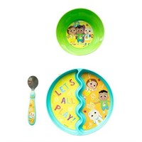 CoComelon 3-Piece Mealtime Set with Divided Suctio