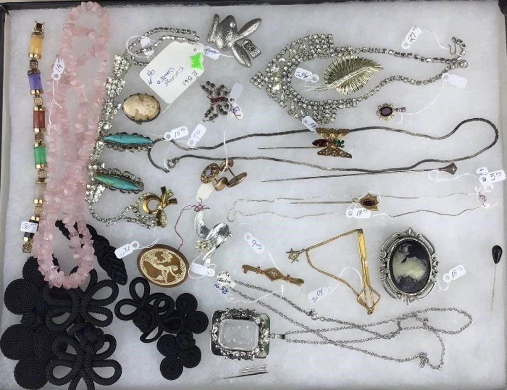 Lot of Costume Jewelry w/ Cameos