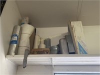 Stove Pipe, Paper, Handyman Coil, shelf contents