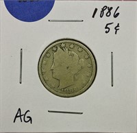 1886 Liberty Nickel AG
