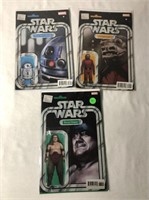 3 Star Wars Action Figure Variant Comic Books