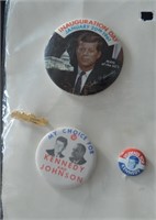 Assorted JFK Political Pins