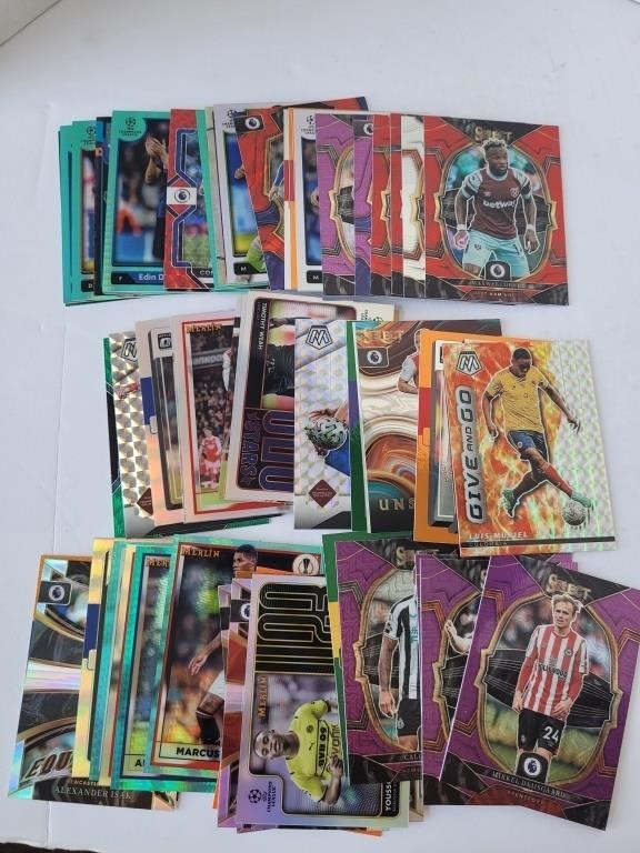 60 Card Lot of Soccer Cards All Color